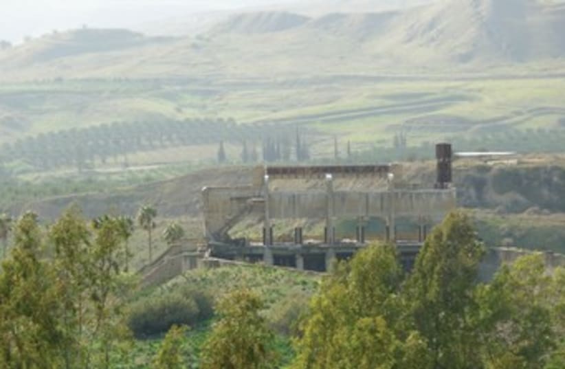 AN OLD hydro-electric power station is seen at the site of the proposed Jordan River Peace Park between Israel and Jordan. (photo credit: COURTESY FOEME)