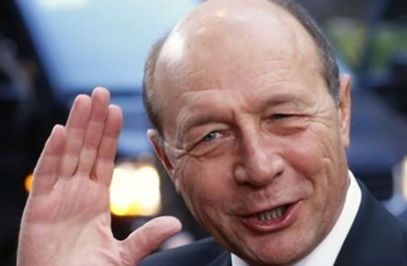 Romanian president Traian Basescu. (photo credit: REUTERS)