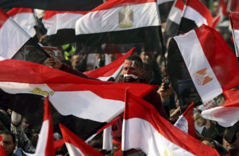 Cairo protests Jan. 25 (photo credit: REUTERS)