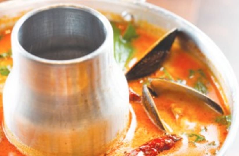 Tom Yum Soup at Tiger Lilly (photo credit: Courtesy)