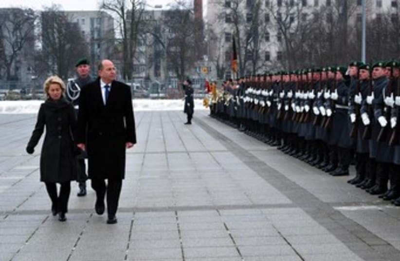 Defense Minister Moshe Ya'alon visits Germany (photo credit: ARIEL HERMONI / DEFENSE MINISTRY)