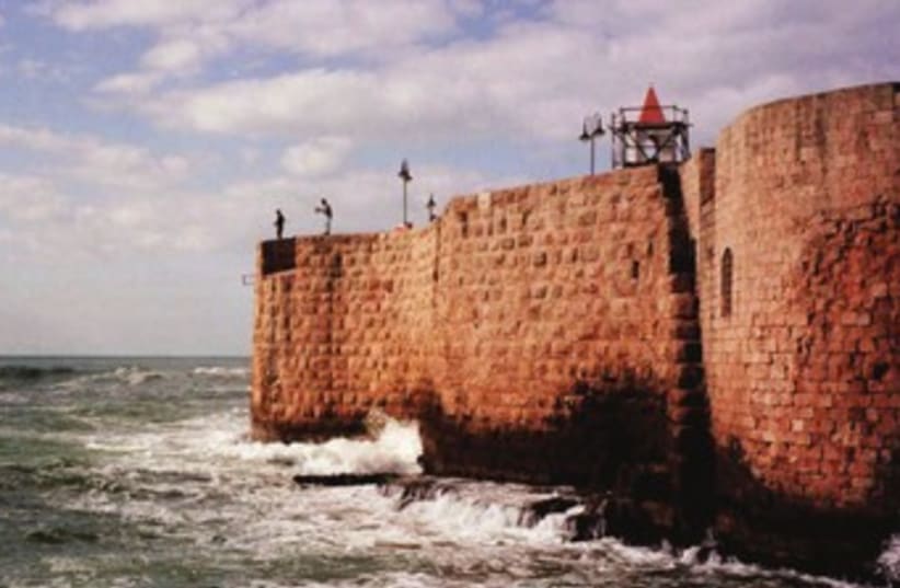 A view of Acre from the sea (photo credit: Courtesy)