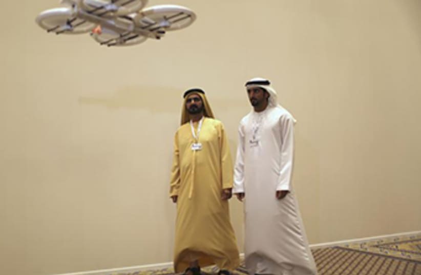 UAE drone testing (photo credit: REUTERS)