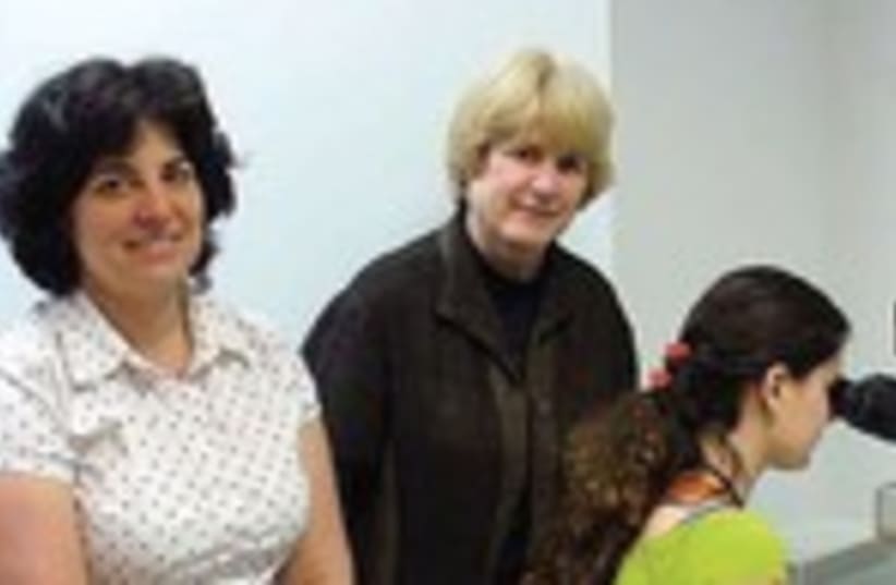 PROF. EPHRAT LEVY-LAHAD (left) and Prof. Mary-Claire King found that at least one in 100 couples of Georgian origin are both carriers of the disease.  (photo credit: SZMC)