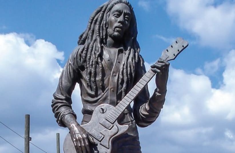 Bob Marley statue in Kingston. (photo credit: Wikimedia Commons)