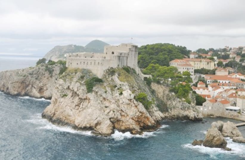 A VIEW of the St Laurence Fort and the Dubrovnik city walls. (photo credit: IRVING SPITZ)