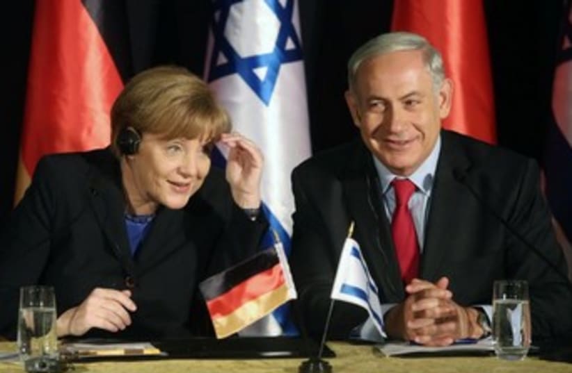 Angela Merkel and Binyamin Netanyahu (photo credit: MARC ISRAEL SELLEM)