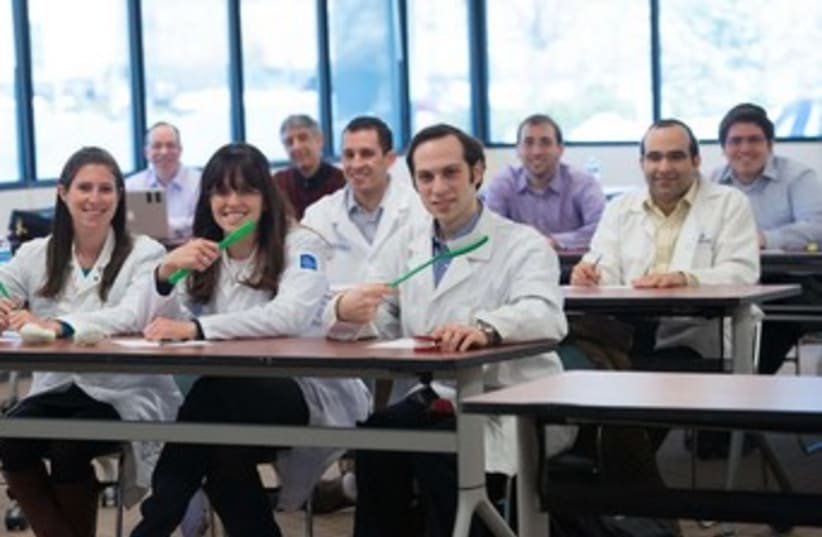 Dentists who took the exam in New Jersey. (photo credit: SHAHAR AZRAN)