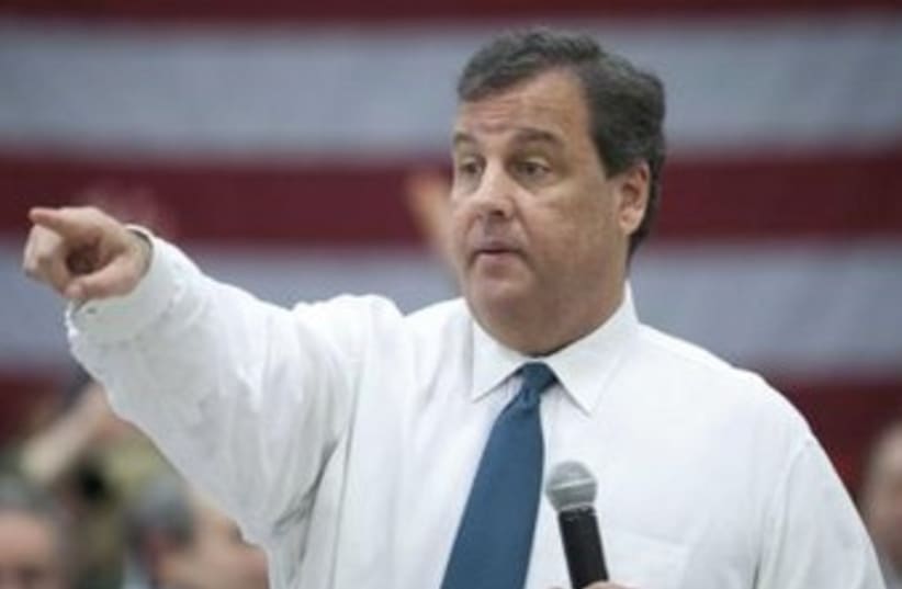 New Jersey Governor Chris Christie. (photo credit: REUTERS)