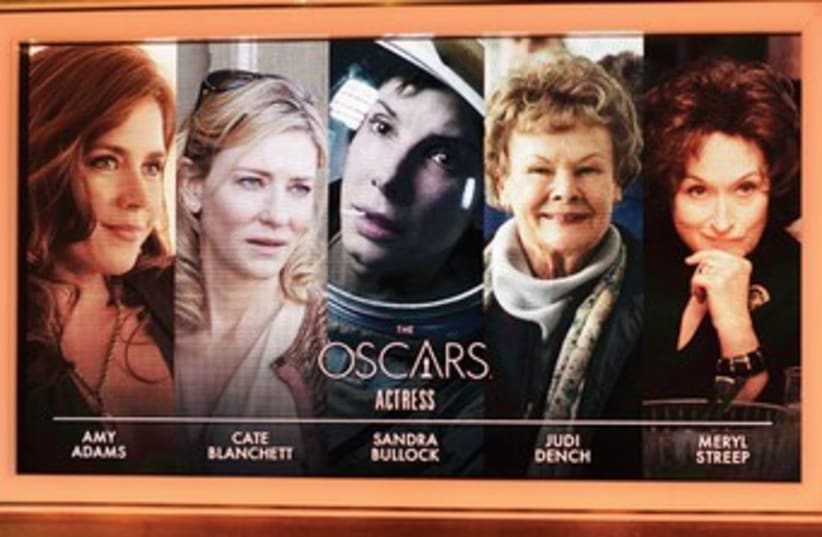 The 86th Academy Awards nominations for Best Lead Actress in a motion picture are Amy Adams, ‘American Hustle’; Cate Blanchett, ‘Blue Jasmine’; Sandra Bullock, ‘Gravity’; Judi Dench, ‘Philomena’; and Meryl Streep, ‘August: Osage County.’  (photo credit: LIONEL HAHN/ABACA PRESS/MCT)