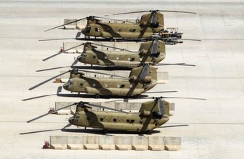 United States Army helicopters. (photo credit: REUTERS)