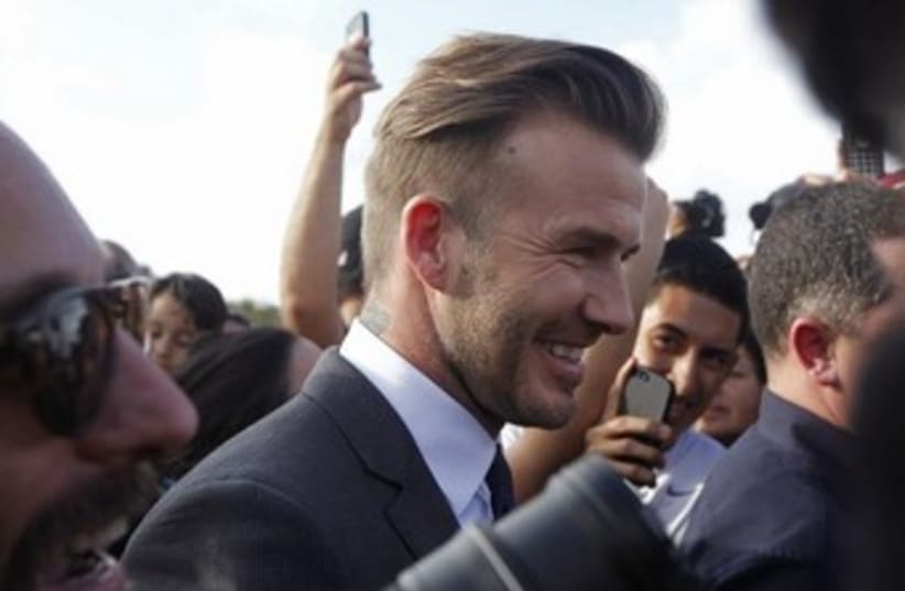David Beckham in Miami (photo credit: REUTERS)