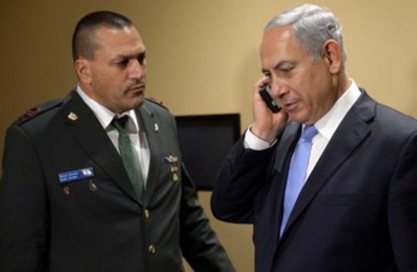 PM Netanyahu congratulates IDF on successful mission. (photo credit: PRIME MINISTER'S OFFICE)