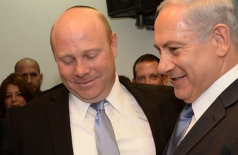 Gil Shefer with Netanyahu (photo credit: GPO)