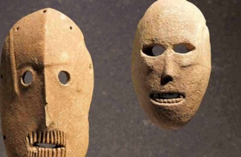 World’s oldest masks (photo credit: Courtesy)