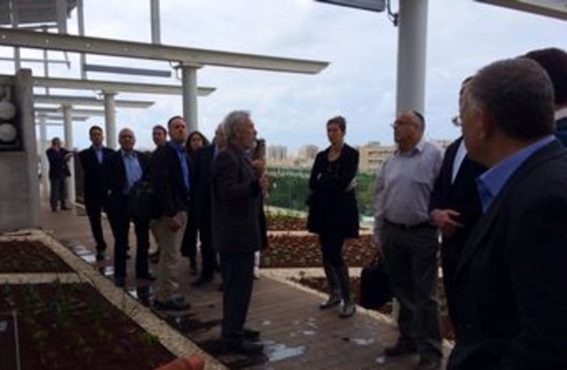 Knesset staff pay a visit to Tel Aviv University's Porter School. (photo credit: SHARON UDASIN)