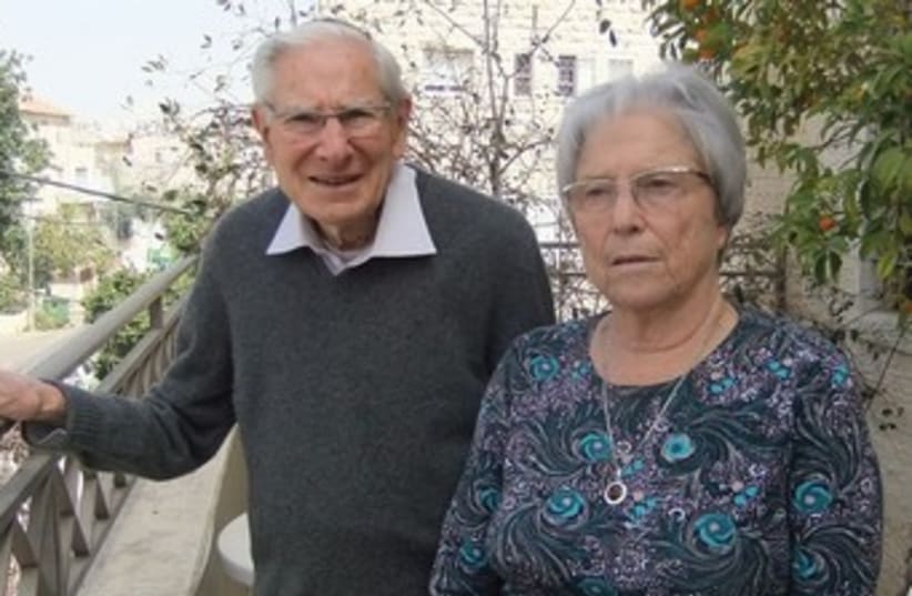 PROF. MARTA WEINSTOCK-ROSIN, who will recieve the Israel Prize for Medicine, and her husband Prof. Arnold Rosin. (photo credit: JUDY SIEGEL-ITZKOVICH)