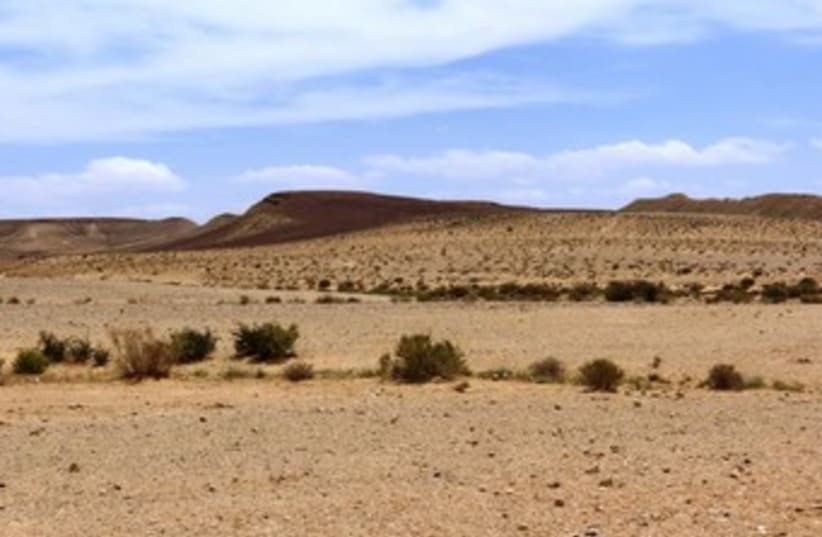 The Negev region where the rail link to Eilat is scheduled to pass through. (photo credit: SPNI)