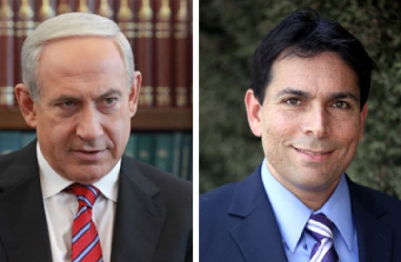 Prime Minister Benjamin Netanyahu and Israeli ambassador to the UN Danny Danon (photo credit: MARC ISRAEL SELLEM/THE JERUSALEM POST)