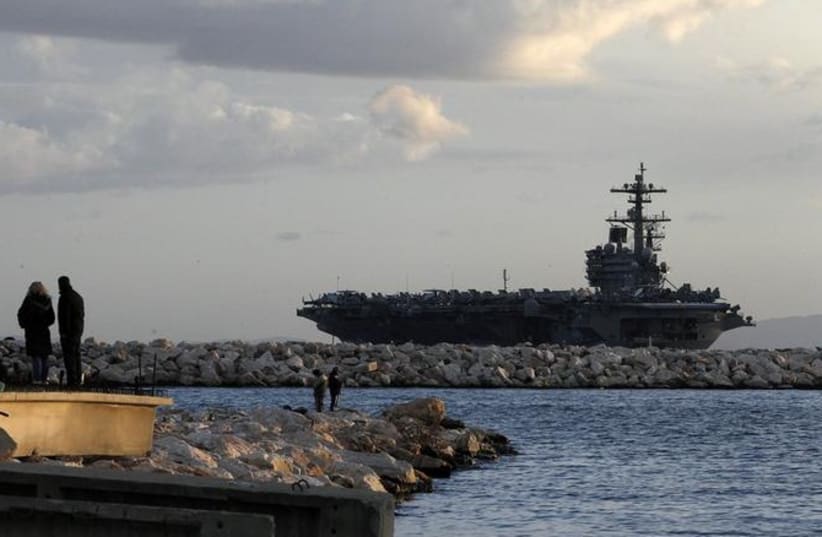 US aircraft carrier [file] (photo credit: REUTERS)