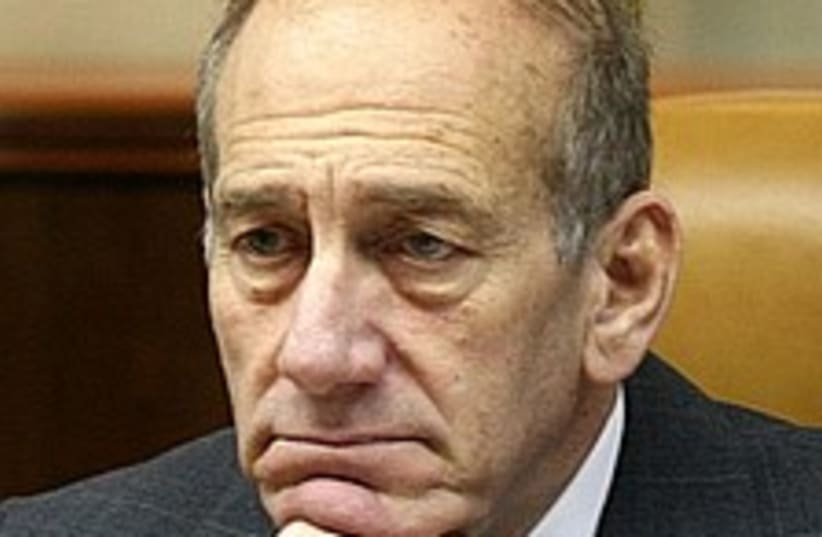 Olmert worried 224.88 (photo credit: Ariel Jerozolimski  [file])