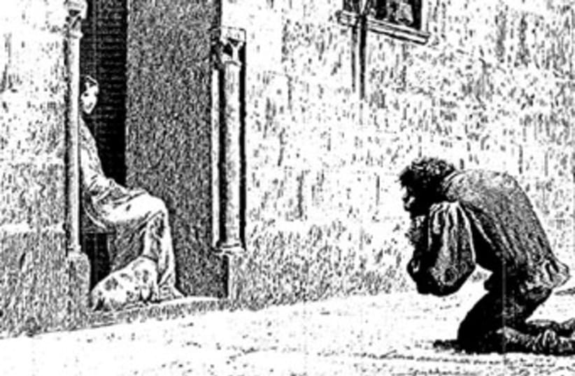 Illustration from the 1889 edition of Victor Hugo's 'The Hunchback of Notre Dame' (photo credit: Wikimedia Commons)