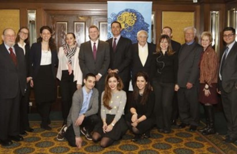 Knesset Speaker Yuli Edelstein with Limmud FSU participants. (photo credit: Courtesy)