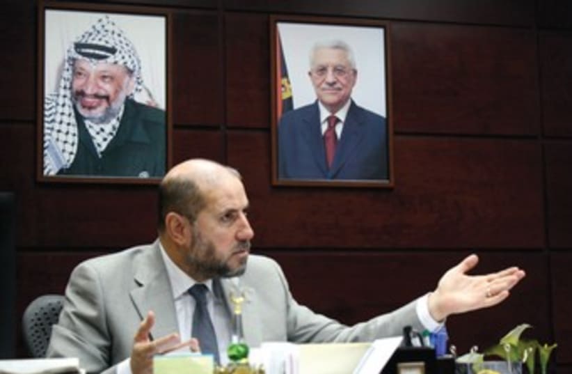 Palestinian Authority Religious Affairs Minister Mahmoud al-Habbash. (photo credit: DENISE KLAHR)