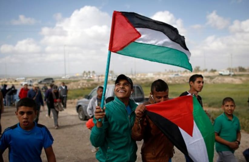 Land Day protest near Beersheba, March 30, 2014. (photo credit: REUTERS)