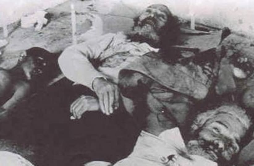 Jewish victims of the 1920 Nebi Musa Massacre (photo credit: JERUSALEM POST ARCHIVE)