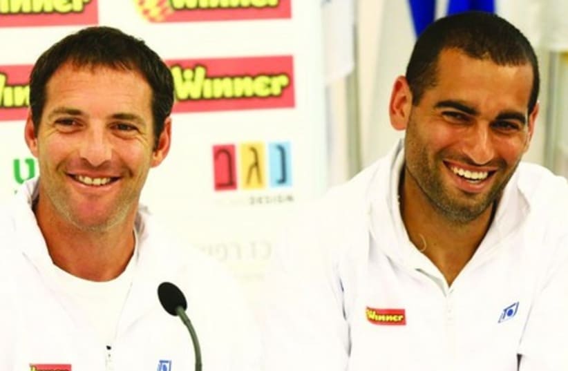 Yoni Erlich (left) and Andy Ram. (photo credit: ITA/COURTESY)