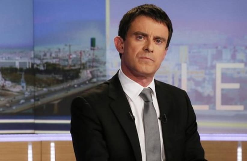 French Prime Minister Manuel Valls. (photo credit: REUTERS)