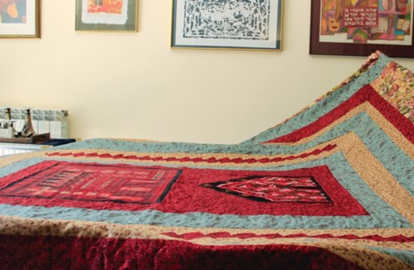 Amy Kronish quilts (photo credit: VICTORIA KEZRA)