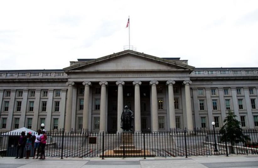 US Treasury Department building. (photo credit: Wikimedia Commons)