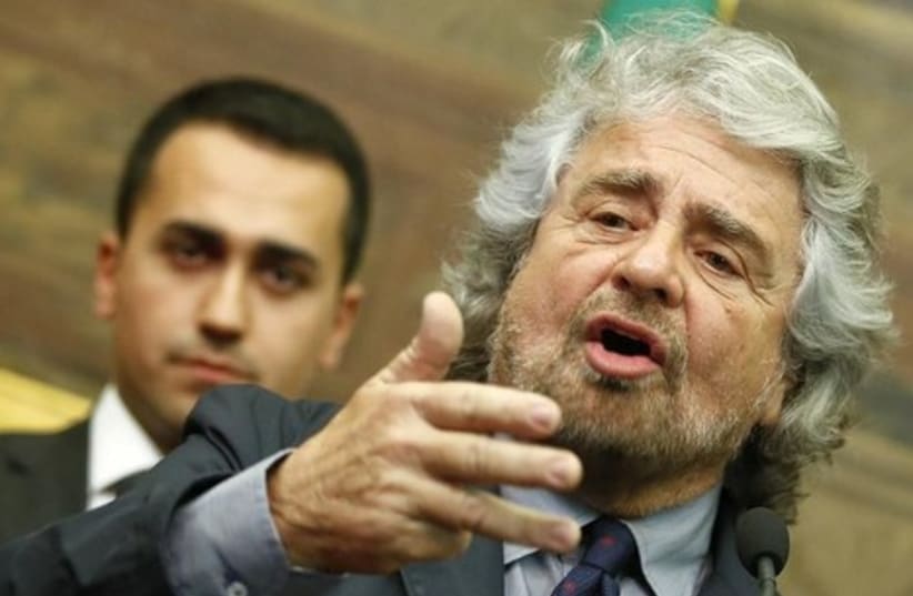 Beppe Grillo. (photo credit: REUTERS)