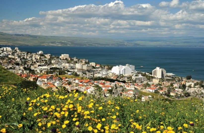 A panoramic view of Tiberias on the shores of Lake Kinneret. (photo credit: TIBERIAS MUNICIPALITY)