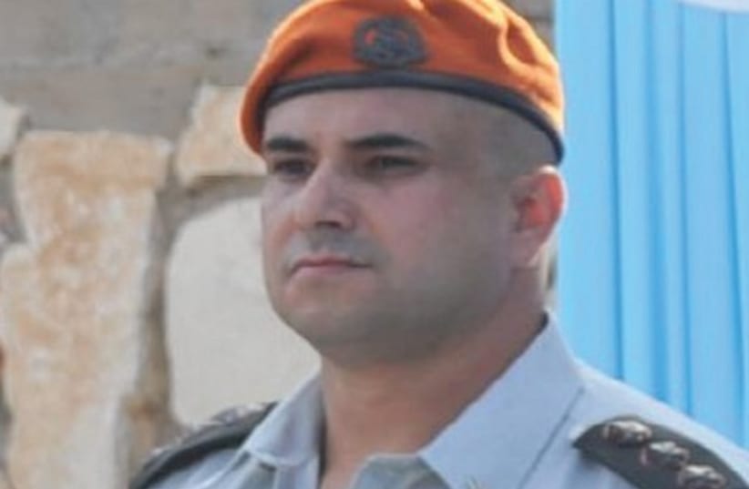 COL. ARIK ELAZAR, the outgoing district commander of the Home Front Command. (photo credit: IDF SPOKESMAN'S OFFICE)