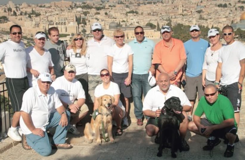 A Heroes to Heroes delegation visits Jerusalem; the US vets say they feel “right at home” in Israel (photo credit: Courtesy)