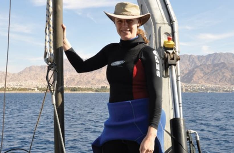 Dr. Beverly Goodman conducts research in the Mediterranean Sea. (photo credit: MGM LABORATORY)