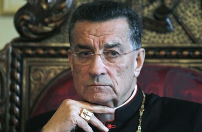 Lebanon's Christian Maronite Patriarch Beshara al-Rai. (photo credit: REUTERS)