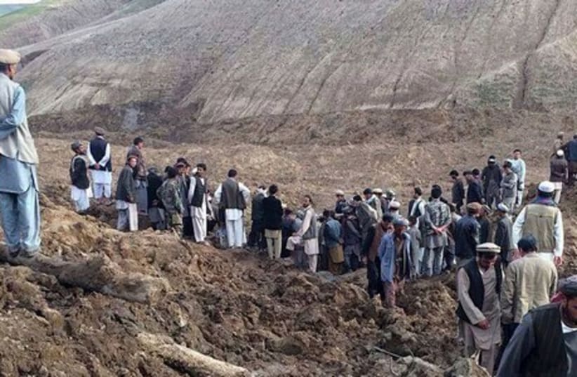 Afghanistan landslide  (photo credit: REUTERS)