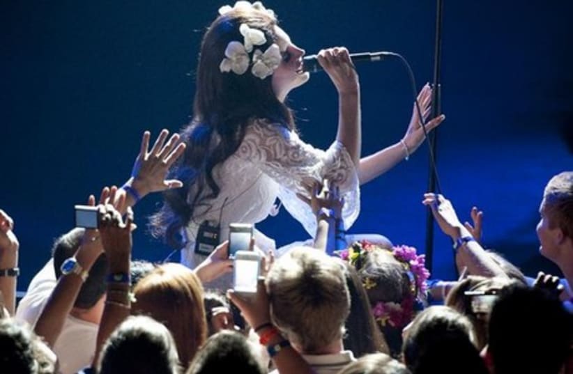 Lana del Rey performs in the Miles Davis Hall during the 46th Montreux Jazz Festival July 4, 2012.  (photo credit: REUTERS)