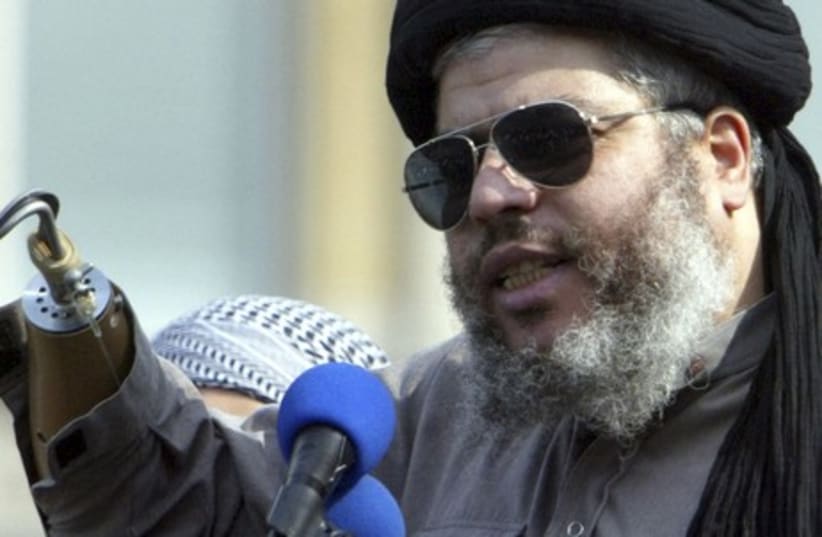 London-based Islamic fundamentalist Abu Hamza Al-Masri. (photo credit: REUTERS)