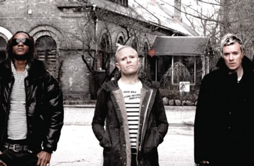 THE PRODIGY – Liam Howlett (right), Keith Flint (center) and MC Maxim – return to Israel after a 17-year absence. (photo credit: Courtesy)