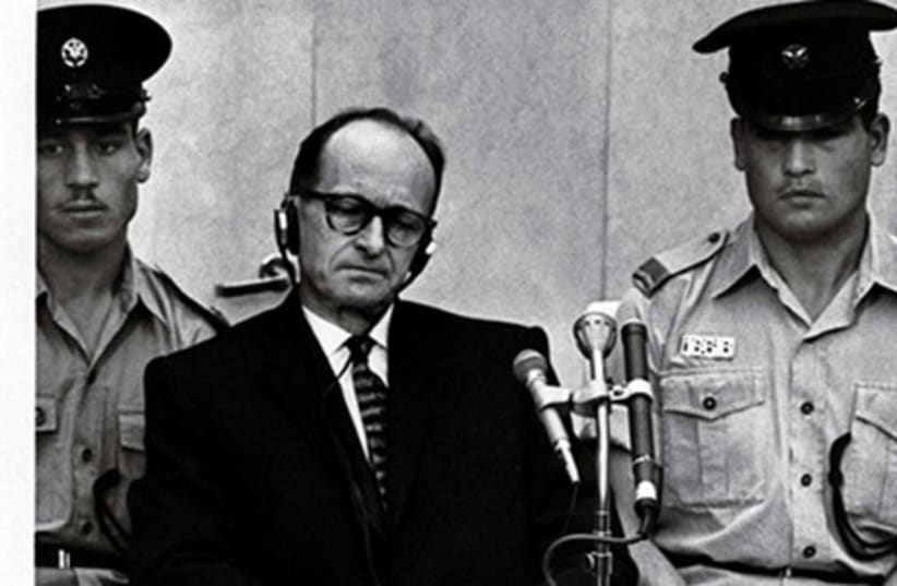 Adolf Eichmann during his trial in Jerusalem. (photo credit: REUTERS)