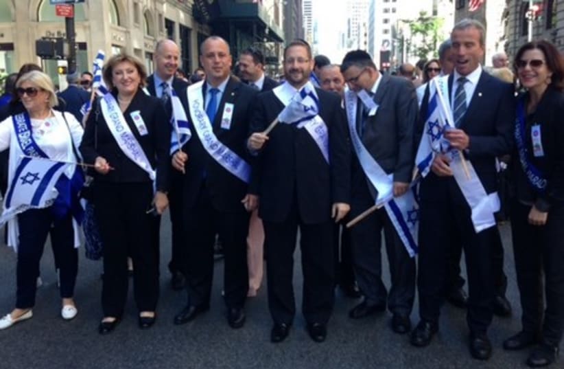 Knesset delegation to the annual Celebrate Israel Parade in New York. (photo credit: Courtesy)