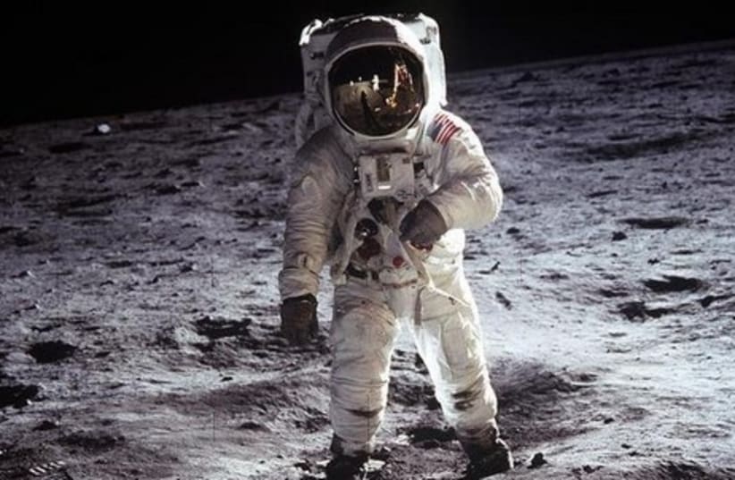Man on moon [Illustrative] (photo credit: REUTERS)