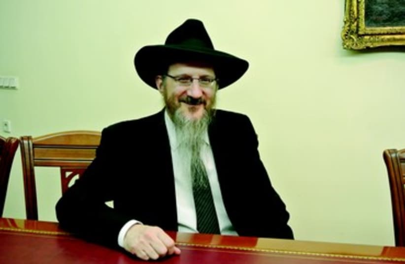 Le Grand rabbin de Russie Berel Lazar (photo credit: SETH J. FRANTZMAN)