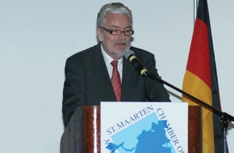 AMBASSADOR HEINZ-PETER BEHR of Germany has responded to a Simon Wiesenthal Center request to investigate the growing incidence of anti-Semitism and anti-Zionism in Germany. (photo credit: PEARL OF THE CARIBBEAN RADIO)
