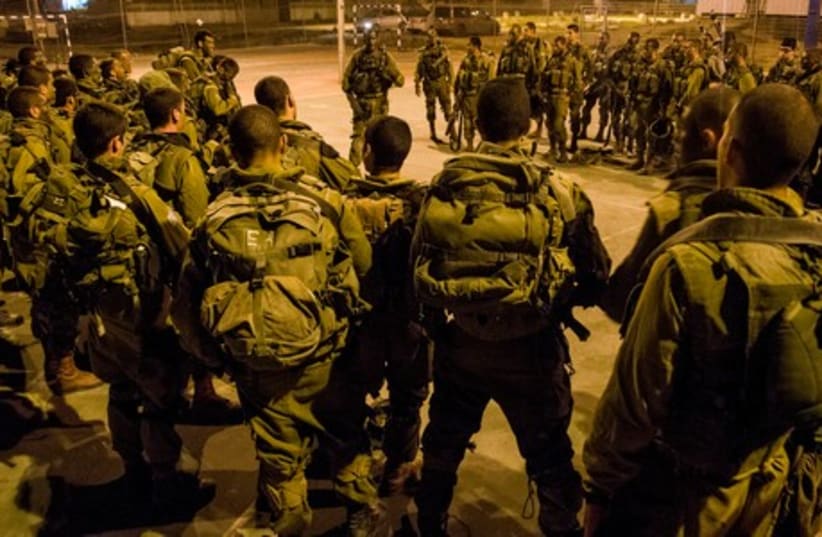 IDF troops operating in West Bank. (photo credit: IDF SPOKESMAN'S OFFICE)